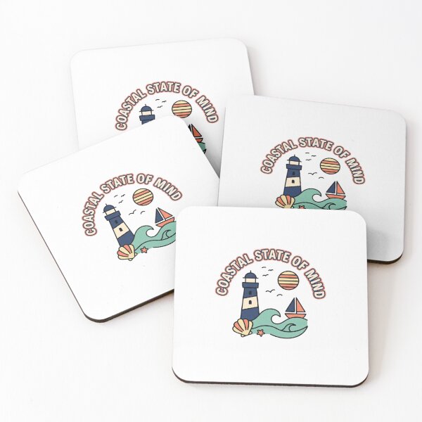 Item preview, Coastal State of Mind Folk Lighthouse designed and sold by GoofyShopp.