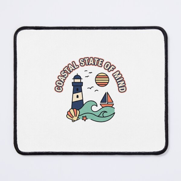 Item preview, Coastal State of Mind Folk Lighthouse designed and sold by GoofyShopp.