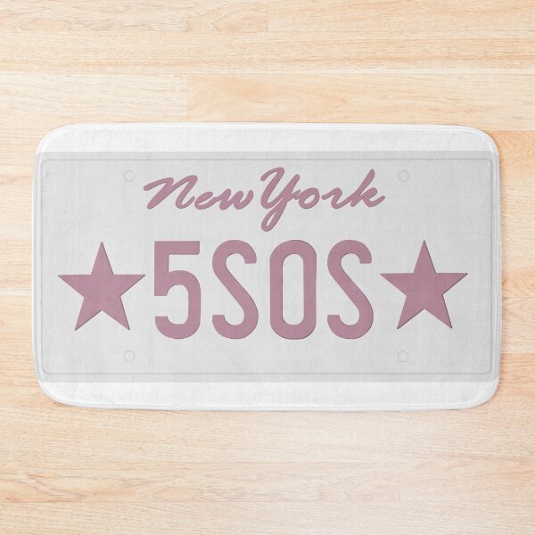Item preview, 5 Seconds of Summer New York Licence Plate designed and sold by RebelAtHeartDesigns.