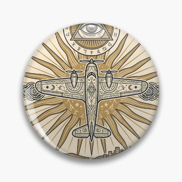 Item preview, Esoteric Vintage Airplane Tarot Card designed and sold by Design-Illusi0n.