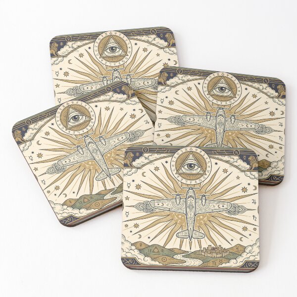 Item preview, Esoteric Vintage Airplane Tarot Card designed and sold by Design-Illusi0n.