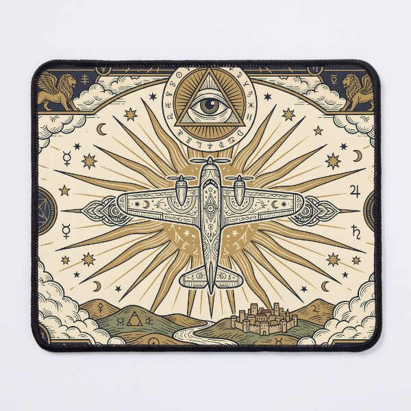 Item preview, Esoteric Vintage Airplane Tarot Card designed and sold by Design-Illusi0n.