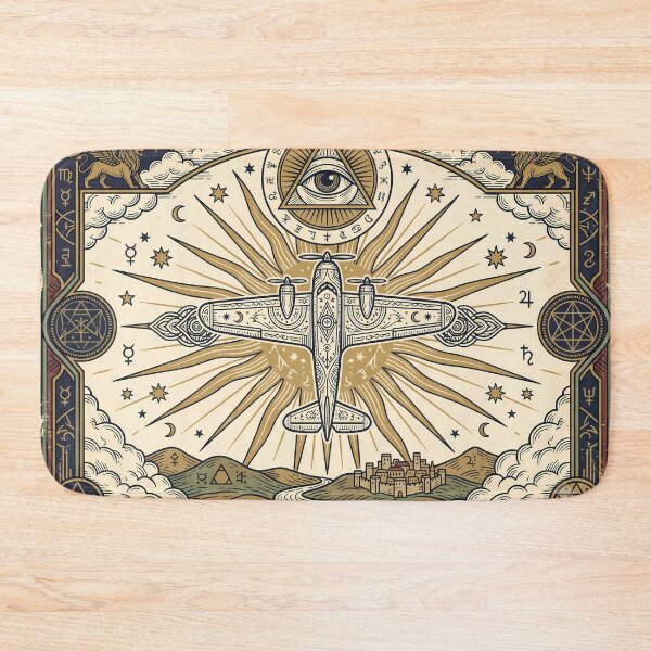 Item preview, Esoteric Vintage Airplane Tarot Card designed and sold by Design-Illusi0n.