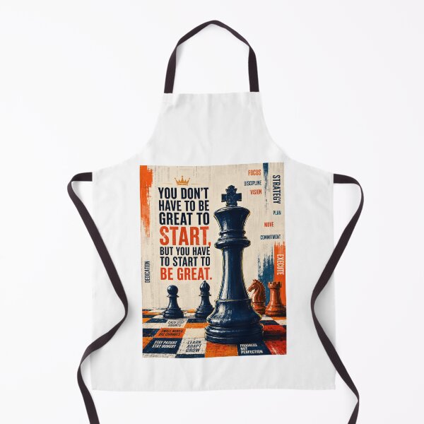 Item preview, Start To Be Great Chess Motivational T-Shirt designed and sold by Mediagraphic.