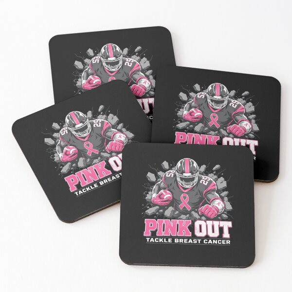 Item preview, Pink Out Tackle Breast Cancer Football Aware Men Boys Kids designed and sold by clothesy7.