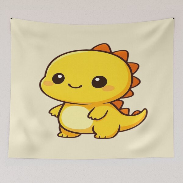 Item preview, Animated yellow dinosaur designed and sold by SerendipityMAKN.