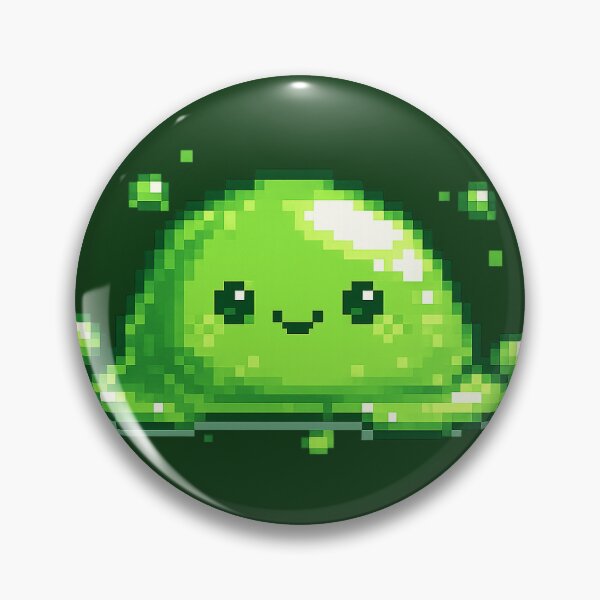 Item preview, Cute Green Pixel Slime Monster designed and sold by jimcaza.