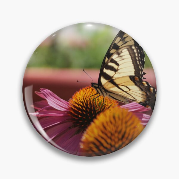 Item preview, swallowtail butterfly on coneflower designed and sold by distracted.