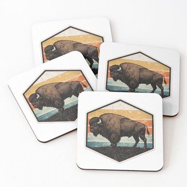 Item preview, Vintage American Bison Retro Wildlife Graphic designed and sold by Moratasaid.