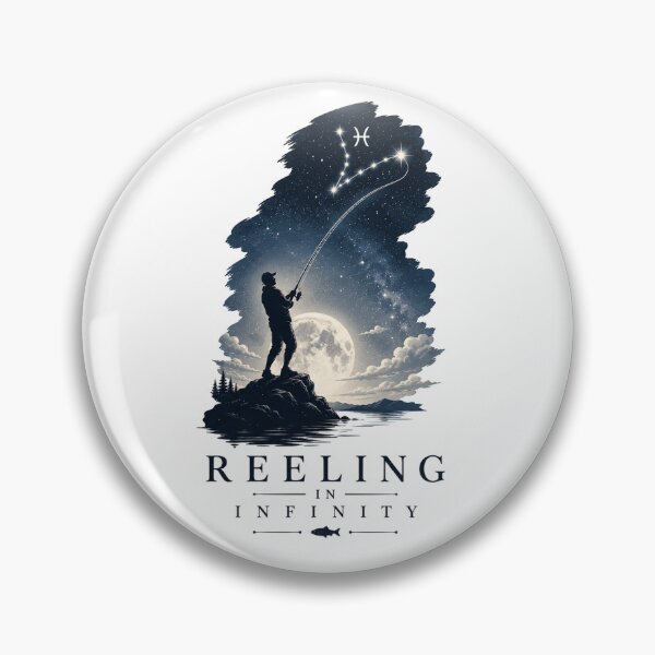 Item preview, Cosmic Pisces Fishing Poster designed and sold by teemix.
