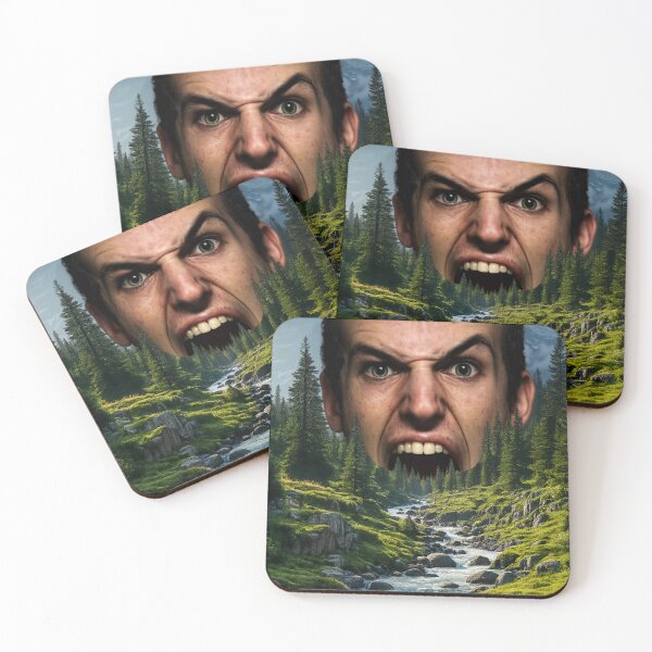 Item preview, Inner Rage Surreal Nature Collage Art designed and sold by ArtisticHeart21.