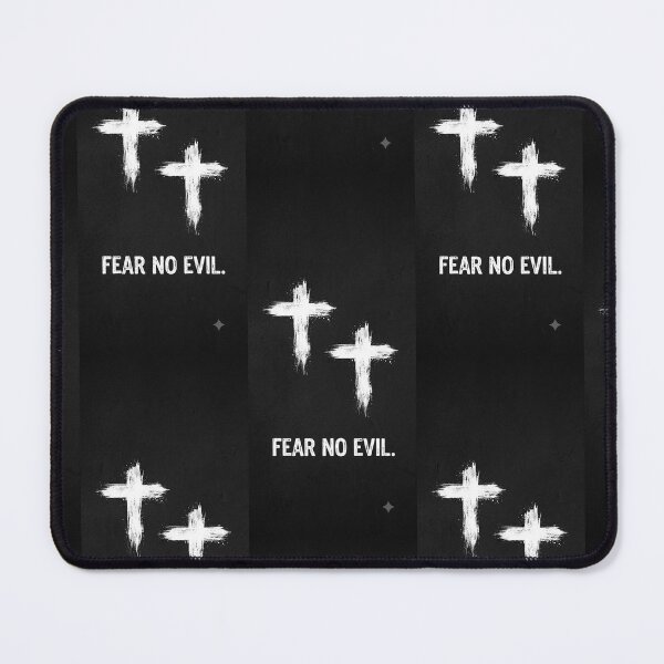 Item preview, Fear No Evil - White Brush Crosses Black Aesthetic designed and sold by MotoRawSTR.