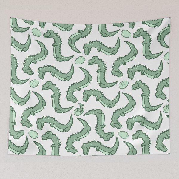 Item preview, Prehistoric rotation: funny green dinos with eggs - cute rotating dinosaurs designed and sold by kobyakov.