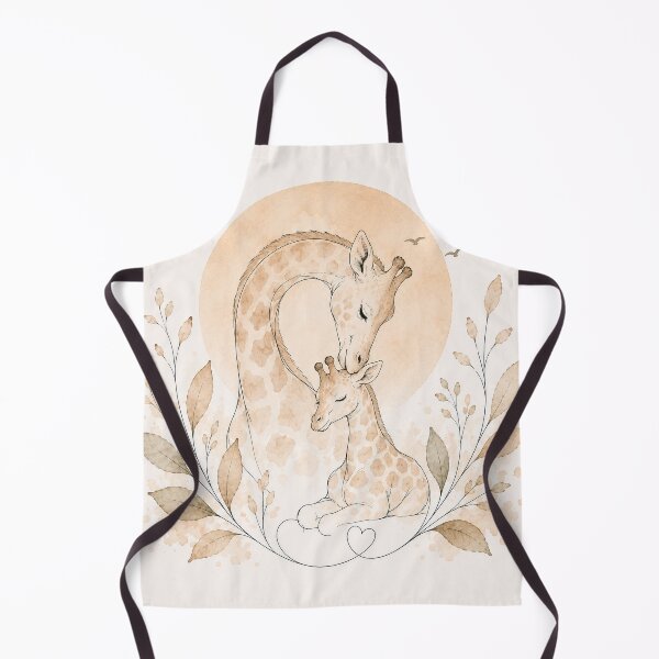 Item preview, Minimalist Giraffe Mother and Baby designed and sold by FlamingPhoenix4.