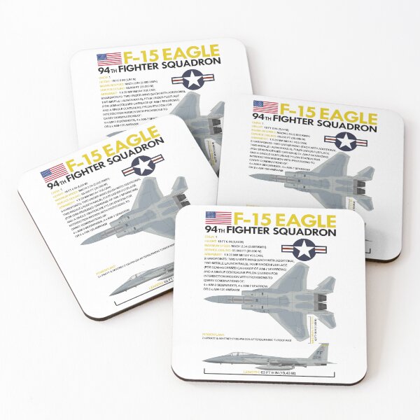 Item preview, McDonnell Douglas F-15C Eagle Tech Specs | USAF Fighter Aircraft Technical Illustration designed and sold by Magazine Combate.