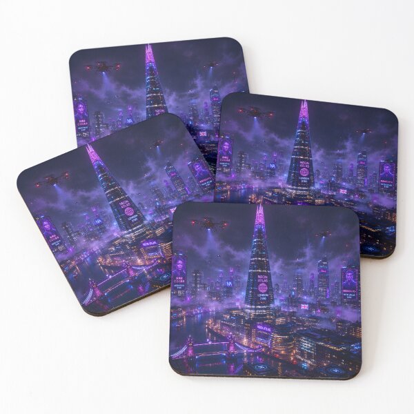 Item preview,  London 2150 | Cyberpunk Thames | Futuristic Skyline designed and sold by NSAstore.