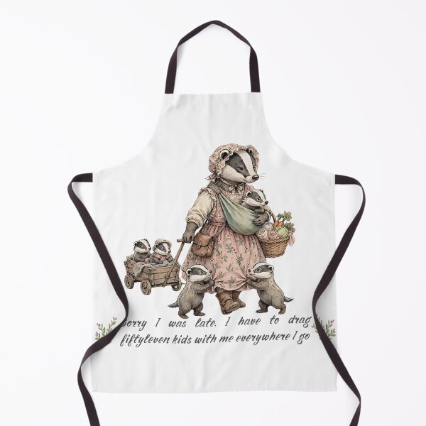 Item preview, Sorry I was late. I have to drag fiftyleven kids with me everywhere I go Funny Badger Mama With Babies Mom Life Parenting Humor designed and sold by Neurospicy Trolls.