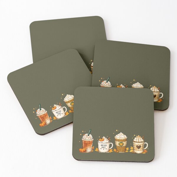 Item preview, Cozy Fall Coffee Cups Autumn Illustration designed and sold by Lapky Shop.