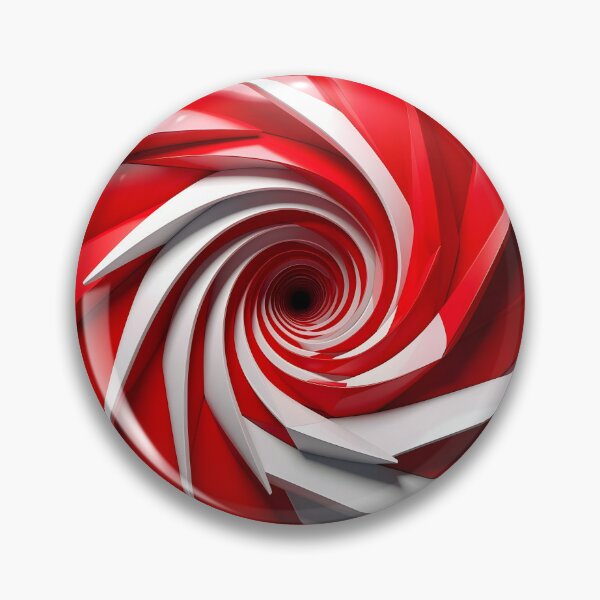 Item preview, Red and White Spiral Pattern designed and sold by Vicky Brago-Mitchell®.