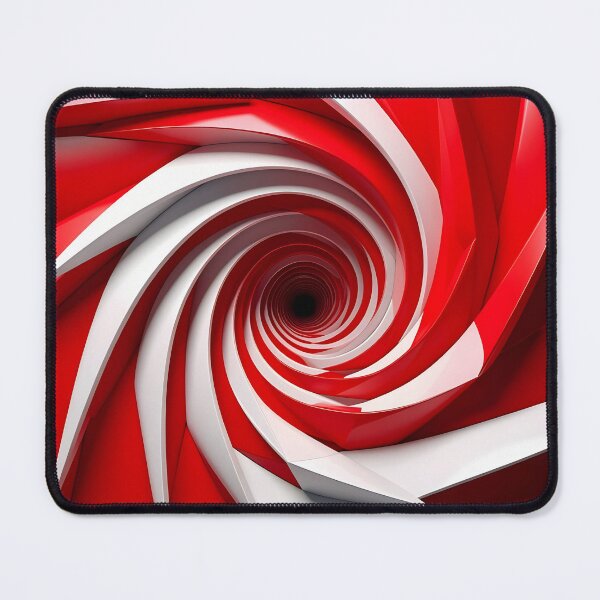 Item preview, Red and White Spiral Pattern designed and sold by Vicky Brago-Mitchell®.