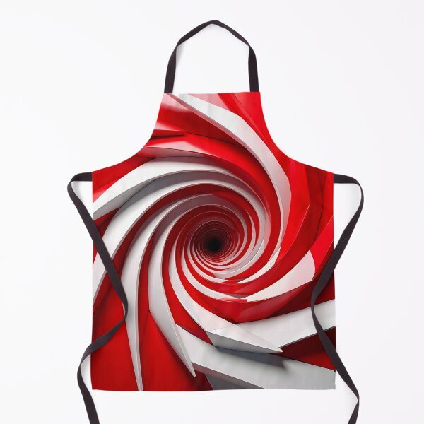 Item preview, Red and White Spiral Pattern designed and sold by Vicky Brago-Mitchell®.