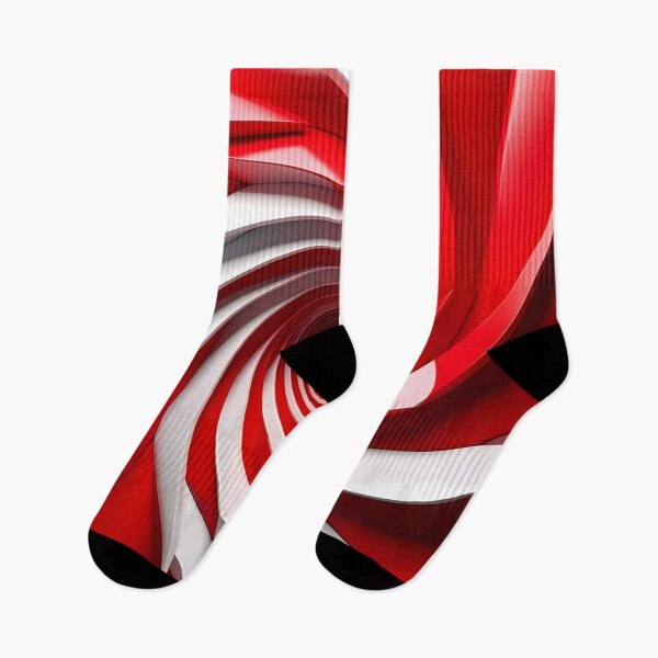 Item preview, Red and White Spiral Pattern designed and sold by Vicky Brago-Mitchell®.