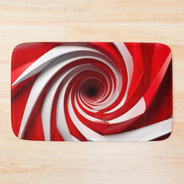 Item preview, Red and White Spiral Pattern designed and sold by Vicky Brago-Mitchell®.
