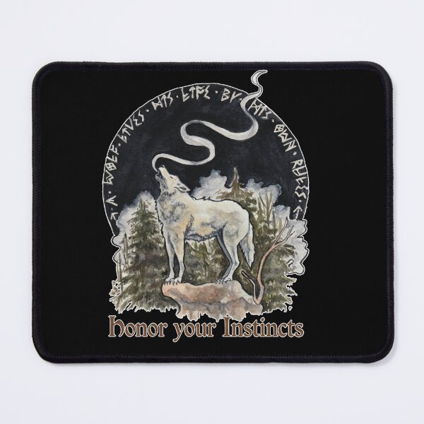 Item preview, A wolf lives by his own rules honor your instincts Viking Art designed and sold by esmavart.