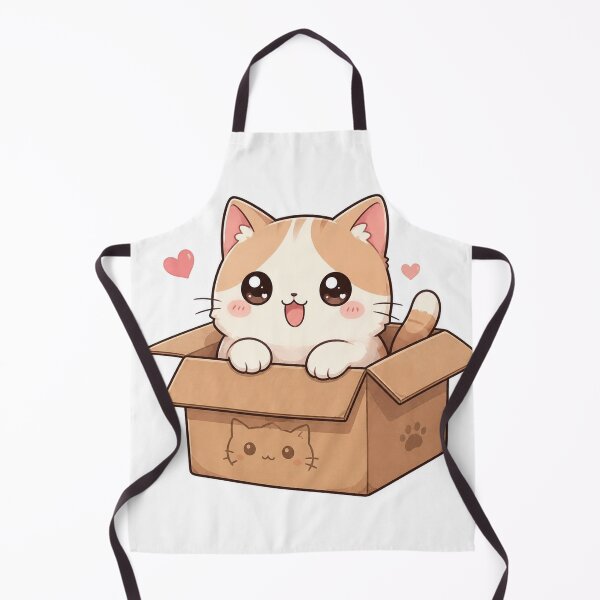 Item preview, Cute Kawaii Cat in Cardboard Box designed and sold by MWprint.