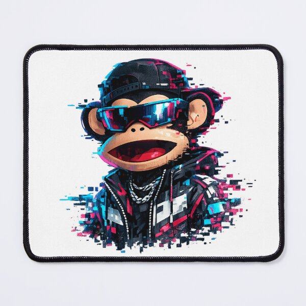 Item preview, Cyberpunk Julius Glitchwave Monkey designed and sold by teemix.