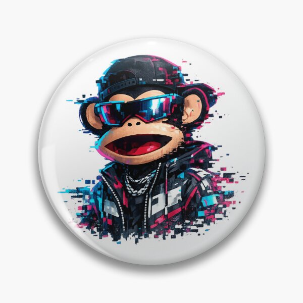Item preview, Cyberpunk Julius Glitchwave Monkey designed and sold by teemix.