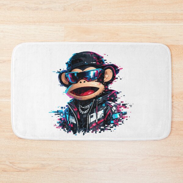 Item preview, Cyberpunk Julius Glitchwave Monkey designed and sold by teemix.