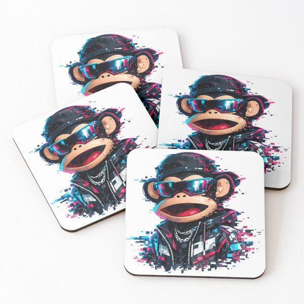 Item preview, Cyberpunk Julius Glitchwave Monkey designed and sold by teemix.