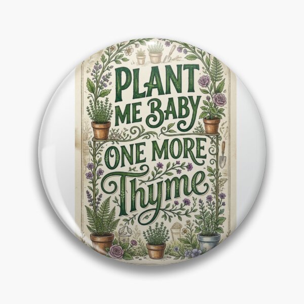Item preview, Plant Me Baby One More Thyme designed and sold by FitEnvy.