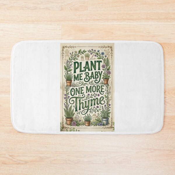 Item preview, Plant Me Baby One More Thyme designed and sold by FitEnvy.