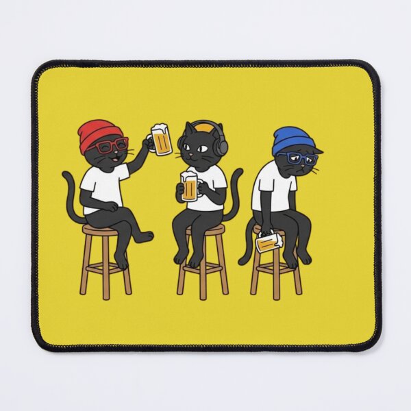 Item preview, three black cats on stools designed and sold by 123ks.