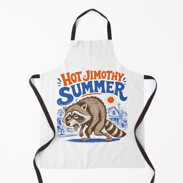 Item preview, Hot Jimothy Summer Raccoon Heat Exhausted designed and sold by StuckOnTees.
