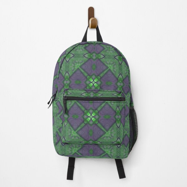 Item preview, Green and Purple Geometric Abstract Pattern designed and sold by SweetLilith.