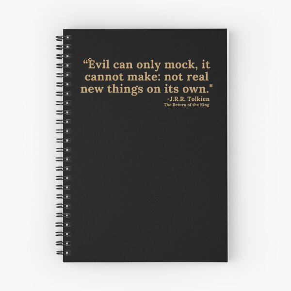 Item preview, Evil Can Only Mock, It Cannot Make Quote - Gold Text designed and sold by TheKnightWriter.