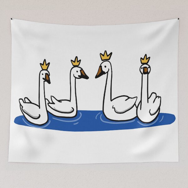 Item preview, Children of lir four swans designed and sold by Artstudio-JiJi.