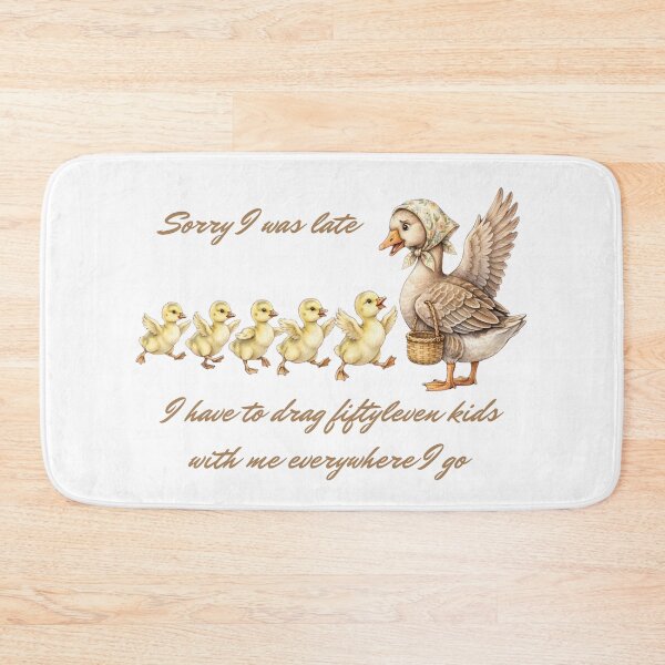 Item preview, Sorry I was late I have to drag fiftyleven kids with me Mom Life Funny Mama Goose with Goślina Parenting Humor Big Family designed and sold by Neurospicy Trolls.
