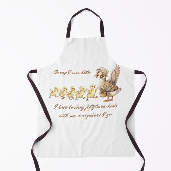 Item preview, Sorry I was late I have to drag fiftyleven kids with me Mom Life Funny Mama Goose with Goślina Parenting Humor Big Family designed and sold by Neurospicy Trolls.