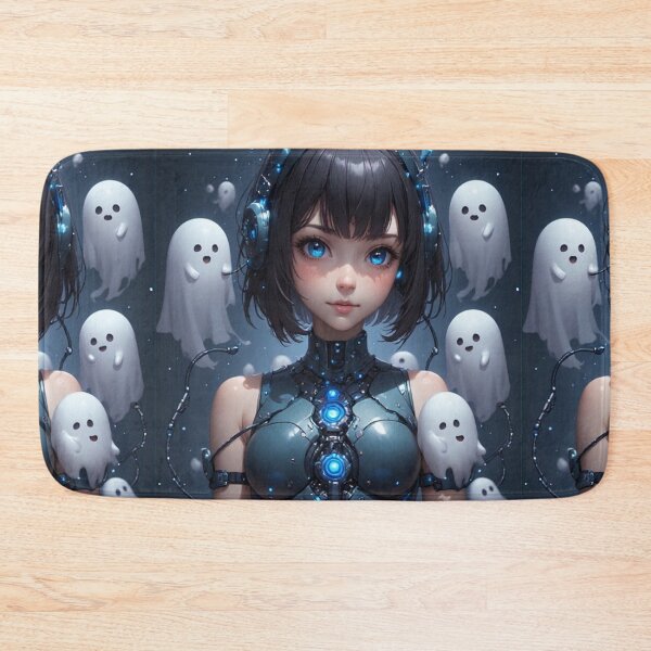 Item preview, 3D anime android girl and ghosts designed and sold by ArtsJulian.