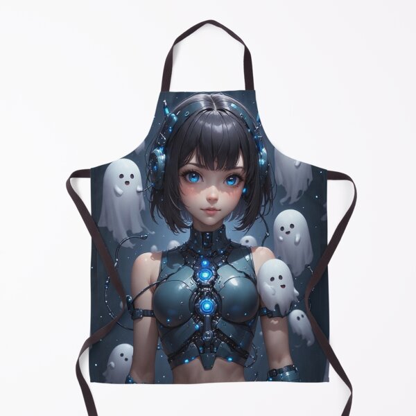 Item preview, 3D anime android girl and ghosts designed and sold by ArtsJulian.