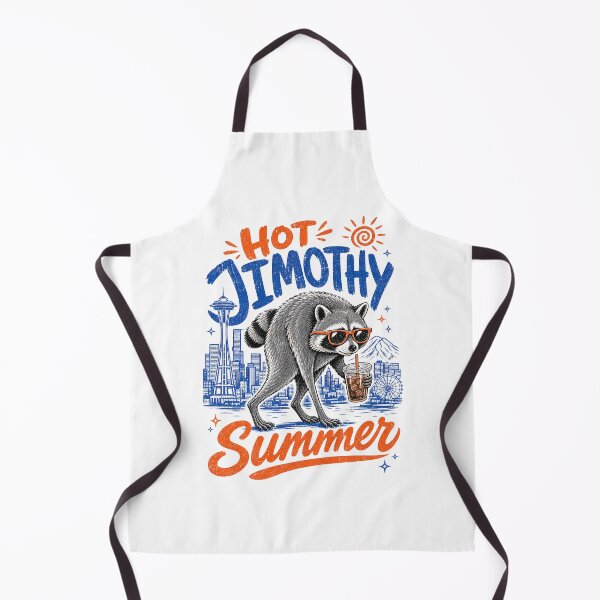 Item preview, Hot Jimothy Summer Seattle Raccoon Iced Coffee designed and sold by StuckOnTees.