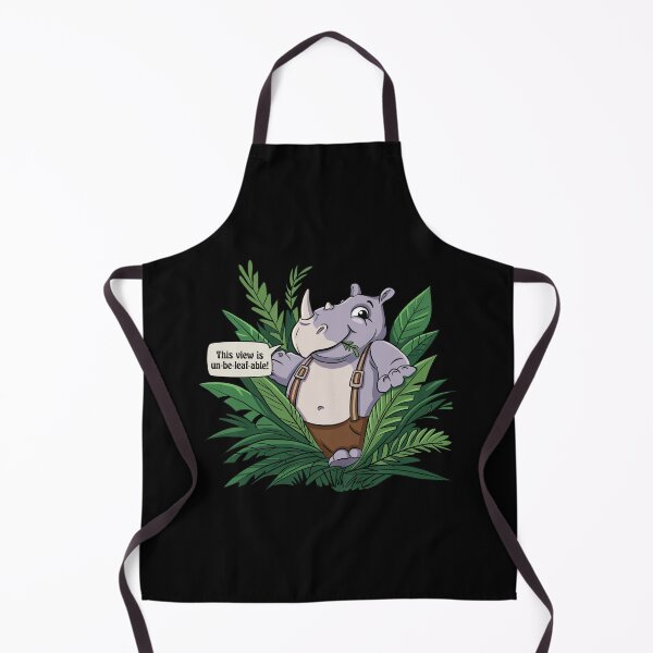 Item preview, Un-Be-Leaf-Able Cute Rhino designed and sold by MoukchaSpot.