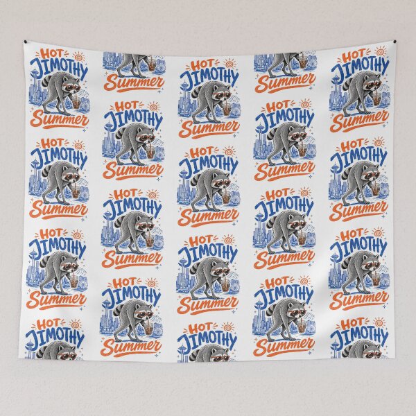 Item preview, Hot Jimothy Summer Seattle Raccoon Iced Coffee designed and sold by StuckOnTees.