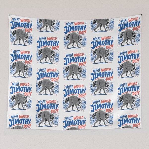 Item preview, What Would Jimothy Do Raccoon Funny Animal Design designed and sold by StuckOnTees.