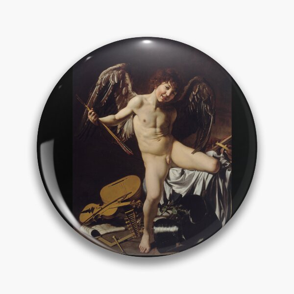 Item preview, Winged Cupid Victorious Baroque Allegory designed and sold by artofuniverse.