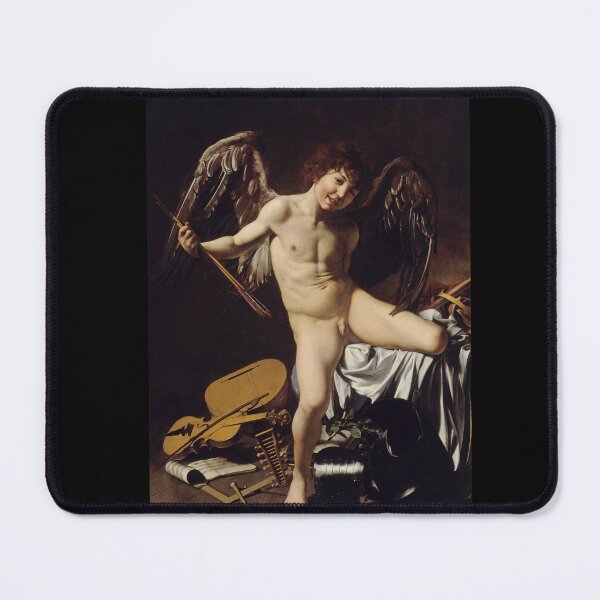 Item preview, Winged Cupid Victorious Baroque Allegory designed and sold by artofuniverse.